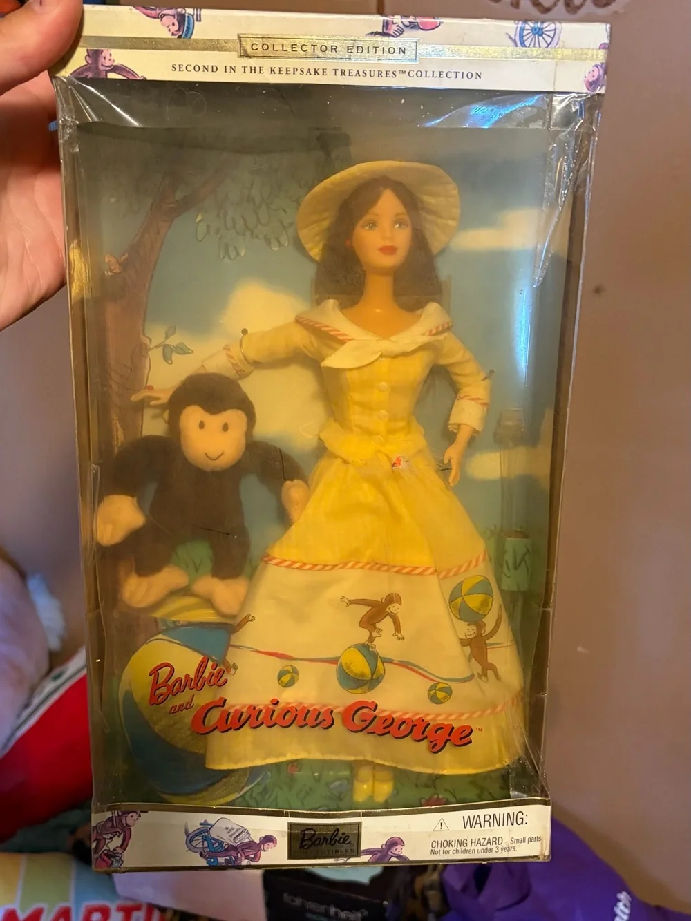 Barbie Collector Edition with Bright Yellow Packaging and Red Accents